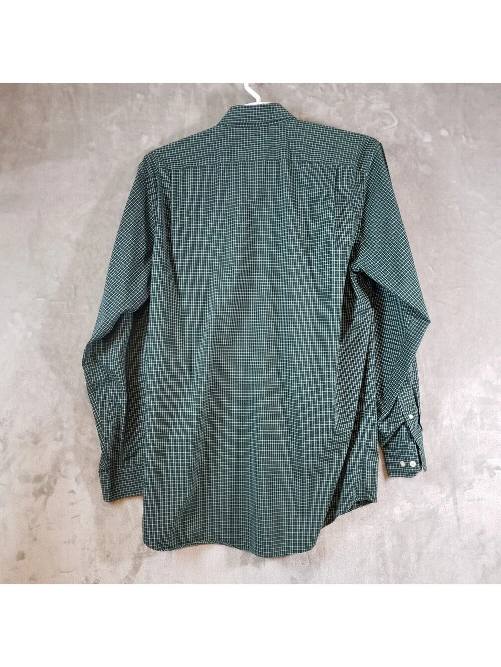L.L.Bean Wrinkle Free Traditional Fit L Tall Check Cotton Button-Down Shirt